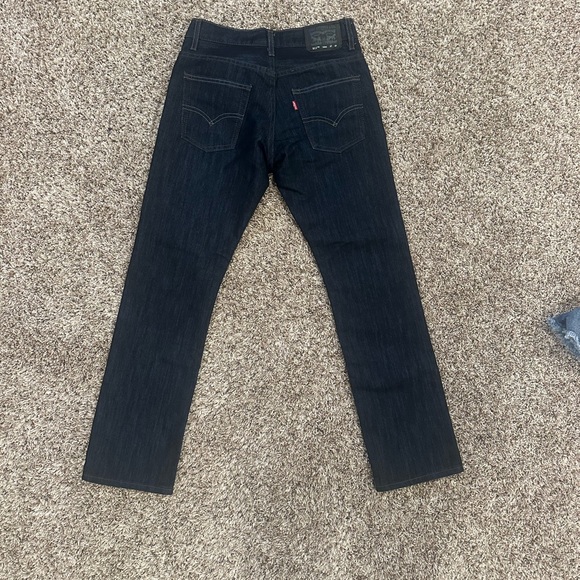 Levi's 511 Denim Slim Fit Boys Dark Blue Jeans Size 14 Reg 27/27 Be School Ready - Picture 5 of 5